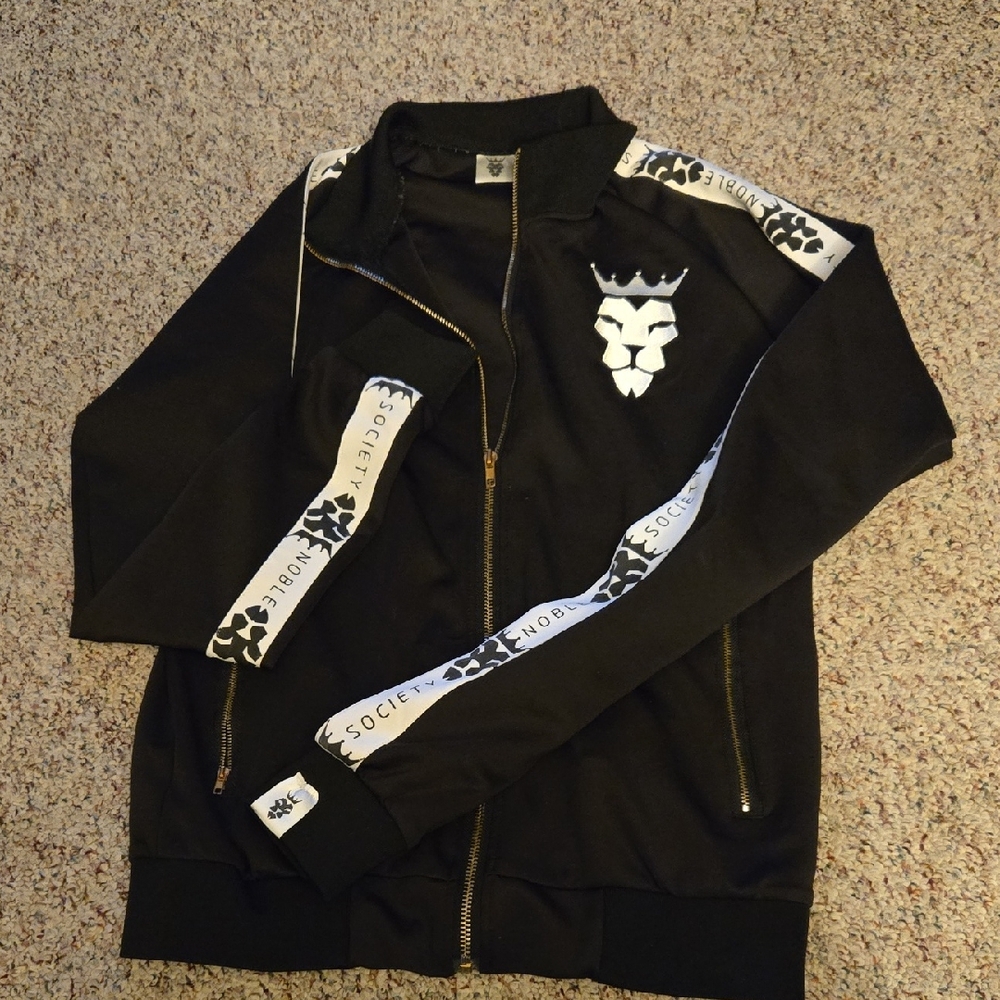 Black Society Lion Logo Men's Hoodie